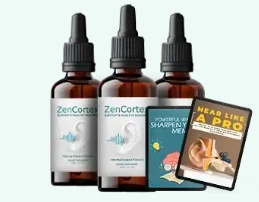 Zencortex 3-bottle package shown in the supplied offer